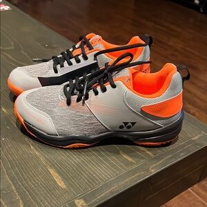 Yonex Gray and Orange Athletic Shoes